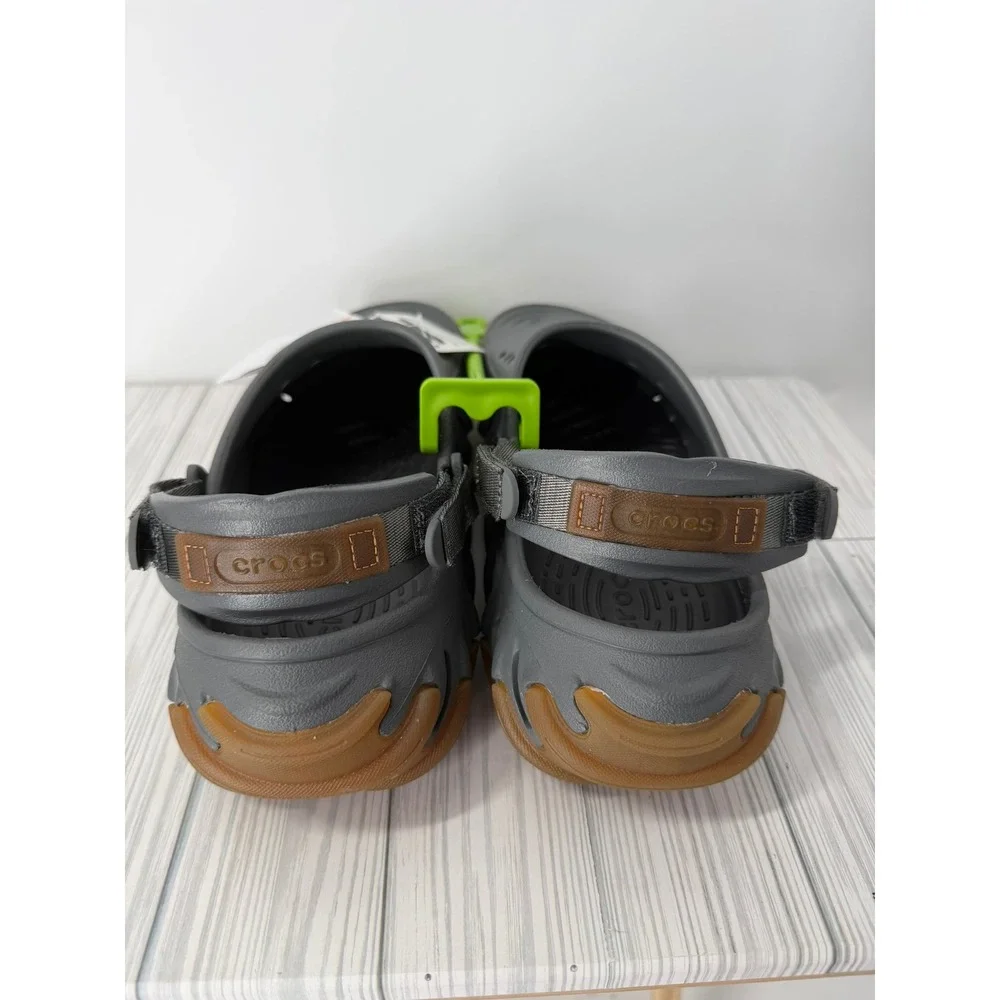 Crocs Echo Gum RO Clog Slate Grey Rubber Outsole Mens 10/Women 12 UNISEX NEW